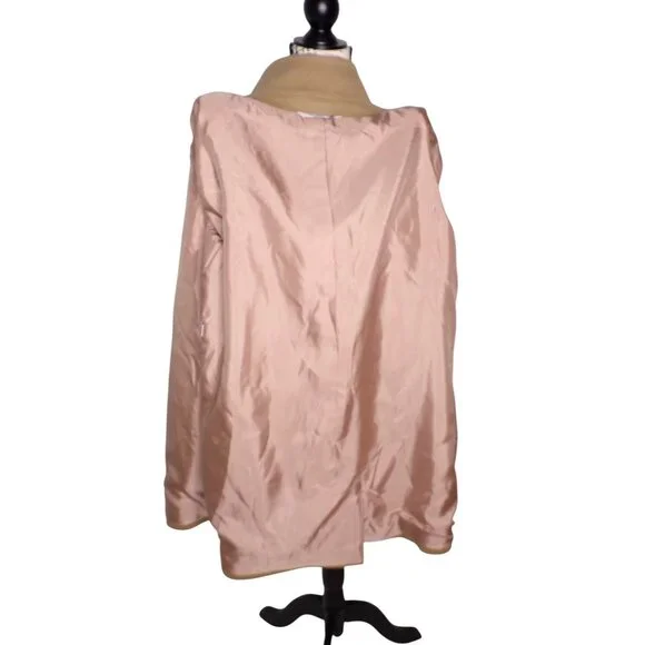 🆕FLEURETTE Dawn Wool Stand Collar Car Coat Camel Tan 10 - Picture 14 of 16